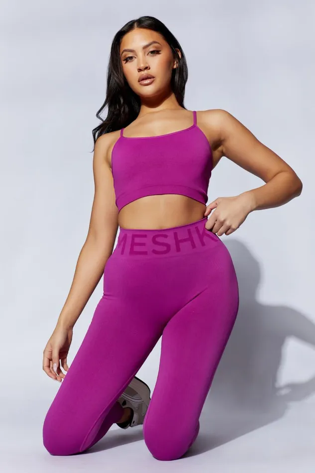 Meshki Activewear Women Lanie Scoop Neck Tank Top 8211 Violet Violet Meshki Activewear Women Lanie Scoop Neck Tank Top 8211 Violet Violet