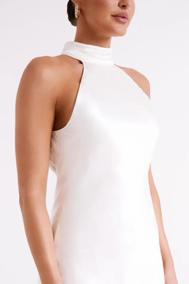 Meshki Bachelorette Women Claire A Line Mini Dress 8211 White White
