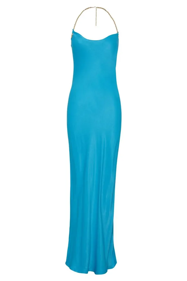 Meshki Bachelorette Women Sylvie Chain Maxi Dress 8211 Aquamarine Aquamarine Meshki Bachelorette Women Sylvie Chain Maxi Dress 8211 Aquamarine Aquamarine