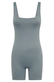 Meshki Basic Bottoms Women Cecily Recycled Nylon Playsuit 8211 Light Charcoal Lightcharcoal