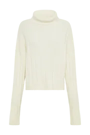 Meshki Basic Tops Women Cupid Long Sleeve Turtle Neck 8211 Ivory Ivory