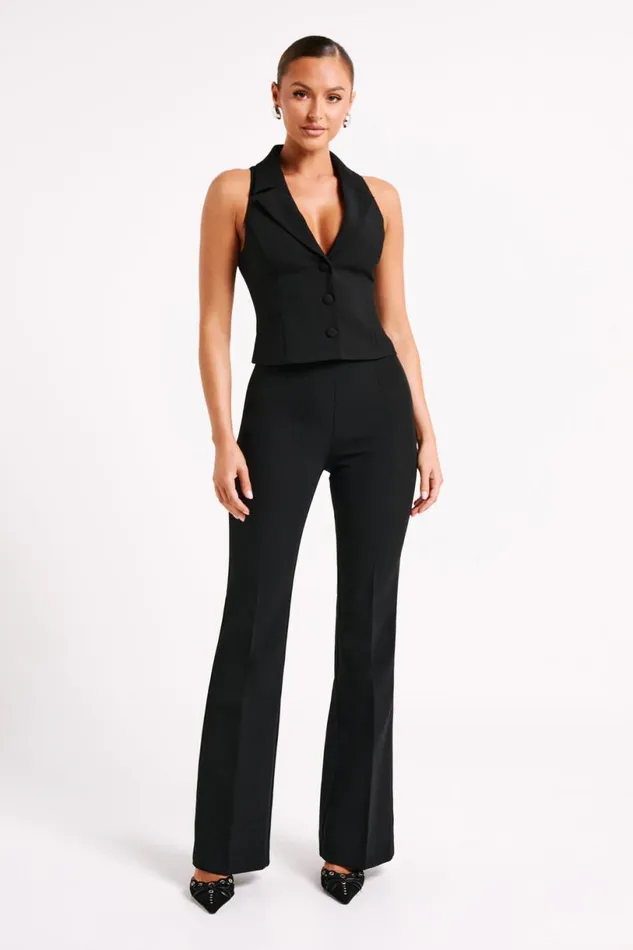 Meshki Basic Tops Women Mura Suiting Vest 8211 Black Black