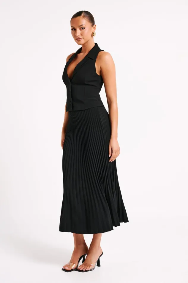 Meshki Basic Tops Women Mura Suiting Vest 8211 Black Black