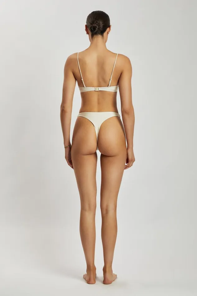 Meshki Bikini Bottoms Women Ivanna Thong Bikini Bottoms 8211 Ivory Ivory Meshki Bikini Bottoms Women Ivanna Thong Bikini Bottoms 8211 Ivory Ivory