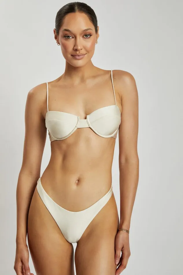 Meshki Bikini Bottoms Women Ivanna Thong Bikini Bottoms 8211 Ivory Ivory Meshki Bikini Bottoms Women Ivanna Thong Bikini Bottoms 8211 Ivory Ivory