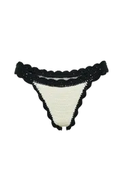 Meshki Bikini Bottoms Women Natalia Contrast Crochet Bikini Bottom 8211 White White Meshki Bikini Bottoms Women Natalia Contrast Crochet Bikini Bottom 8211 White White