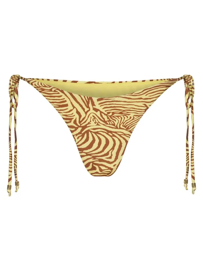 Meshki Bikini Bottoms Women Peyton Tie Up Bikini Bottom 8211 Yellow Zebra Yellowzebra Meshki Bikini Bottoms Women Peyton Tie Up Bikini Bottom 8211 Yellow Zebra Yellowzebra