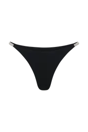Meshki Bikini Bottoms Women Tatum Diamante Waist Recycled Bikini Bottom 8211 Black Black