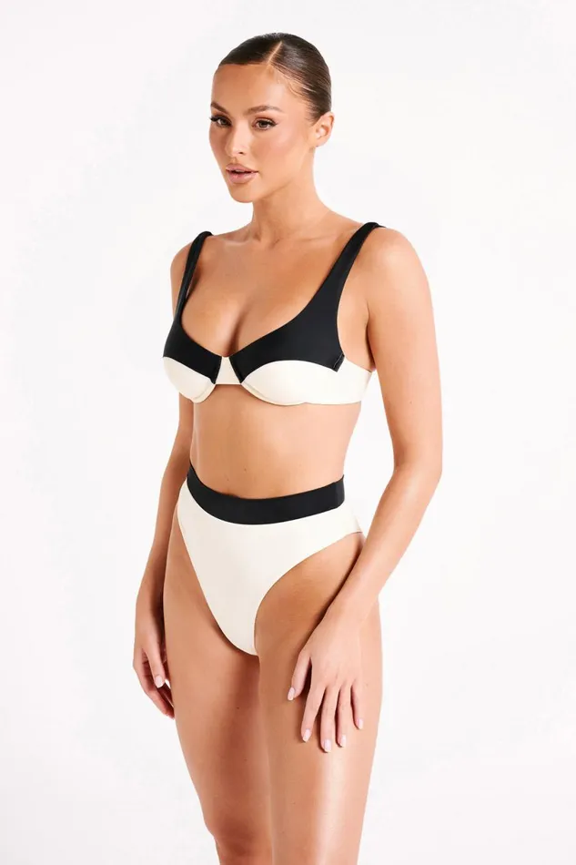 Meshki Bikini Tops Women Dolores Recycled Contrast Bikini Top 8211 Ivory Ivory Meshki Bikini Tops Women Dolores Recycled Contrast Bikini Top 8211 Ivory Ivory
