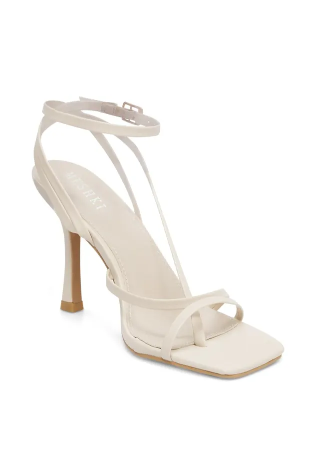 Meshki Brides Women Brandy Ankle Strap Heels 8211 Ivory Ivory Meshki Brides Women Brandy Ankle Strap Heels 8211 Ivory Ivory