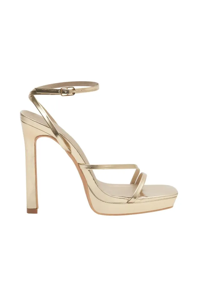 Meshki Brides Women Kailani Platform Heels 8211 Gold Gold
