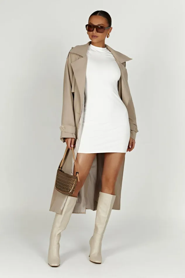 Meshki Coats and Jackets Women Andreas Oversized Trench Coat 8211 Beige Beige Meshki Coats and Jackets Women Andreas Oversized Trench Coat 8211 Beige Beige