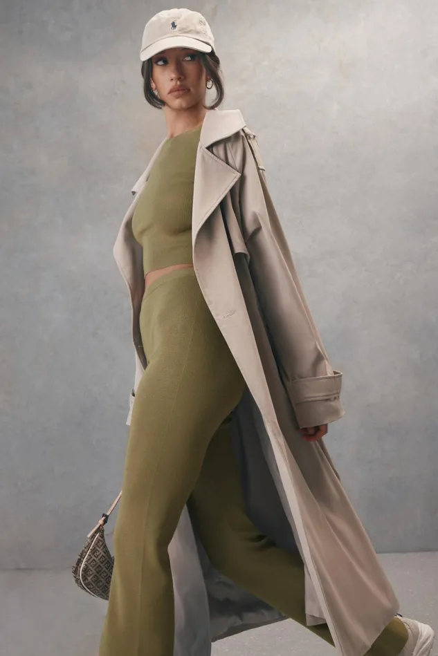 Meshki Coats and Jackets Women Andreas Oversized Trench Coat 8211 Beige Beige