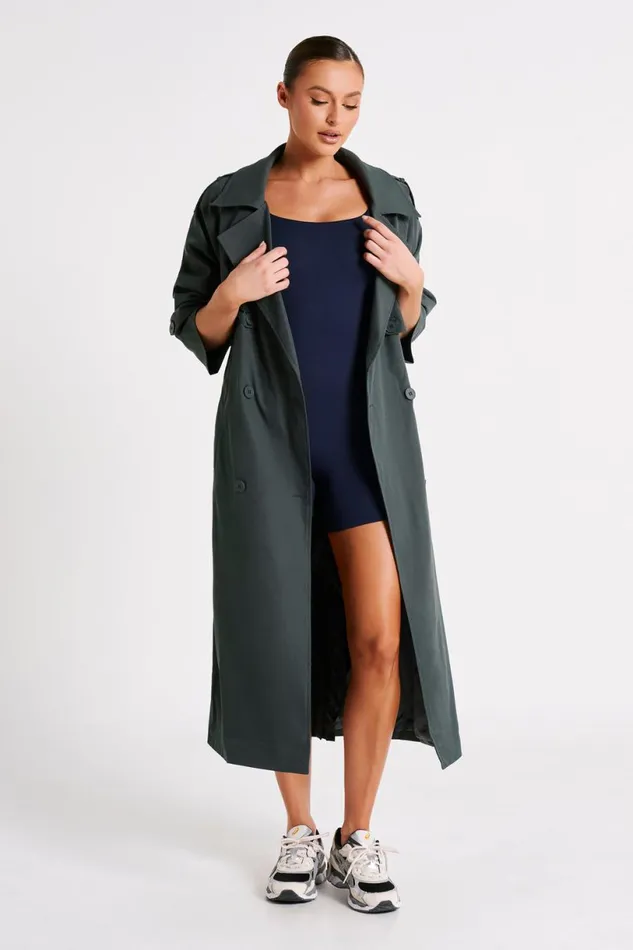 Meshki Coats and Jackets Women Andreas Oversized Trench Coat 8211 Charcoal Charcoal Meshki Coats and Jackets Women Andreas Oversized Trench Coat 8211 Charcoal Charcoal
