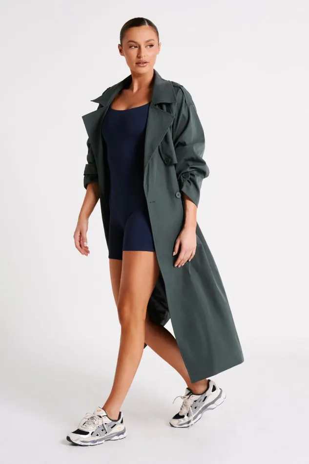 Meshki Coats and Jackets Women Andreas Oversized Trench Coat 8211 Charcoal Charcoal Meshki Coats and Jackets Women Andreas Oversized Trench Coat 8211 Charcoal Charcoal