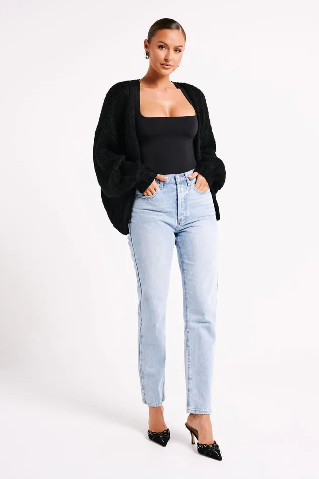 Meshki Coats and Jackets Women Irina Chunky Knit Cardigan 8211 Black Black