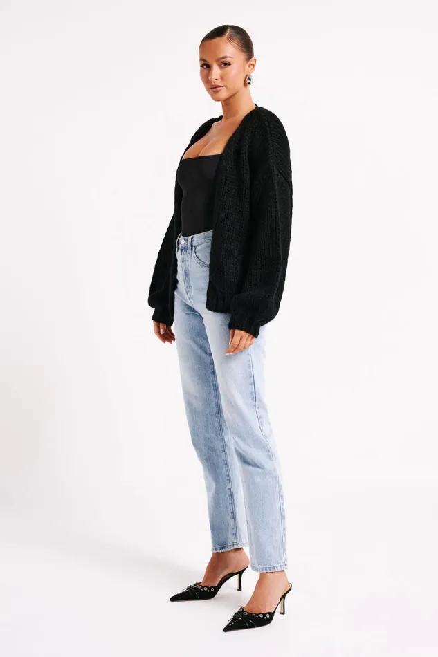 Meshki Coats and Jackets Women Irina Chunky Knit Cardigan 8211 Black Black
