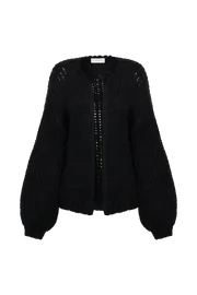 Meshki Coats and Jackets Women Irina Chunky Knit Cardigan 8211 Black Black