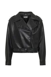 Meshki Coats and Jackets Women Kirby Faux Leather Jacket 8211 Black Black