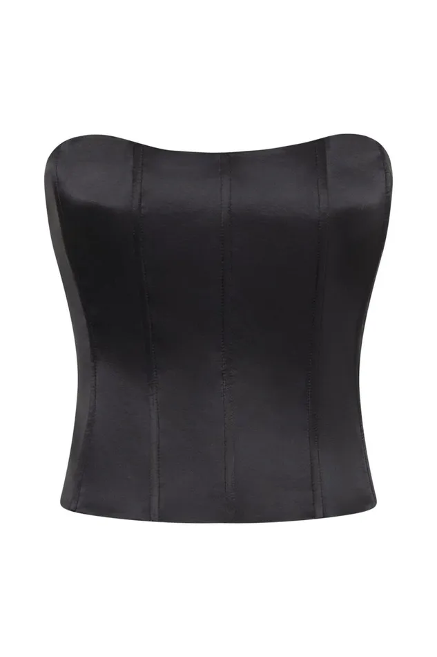 Meshki Corsets Women Amaya Lace Up Corset Top 8211 Black Black