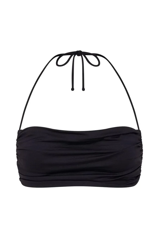 Meshki Crop Tops Women Amber Ruched Halter Crop Top 8211 Black Black Meshki Crop Tops Women Amber Ruched Halter Crop Top 8211 Black Black