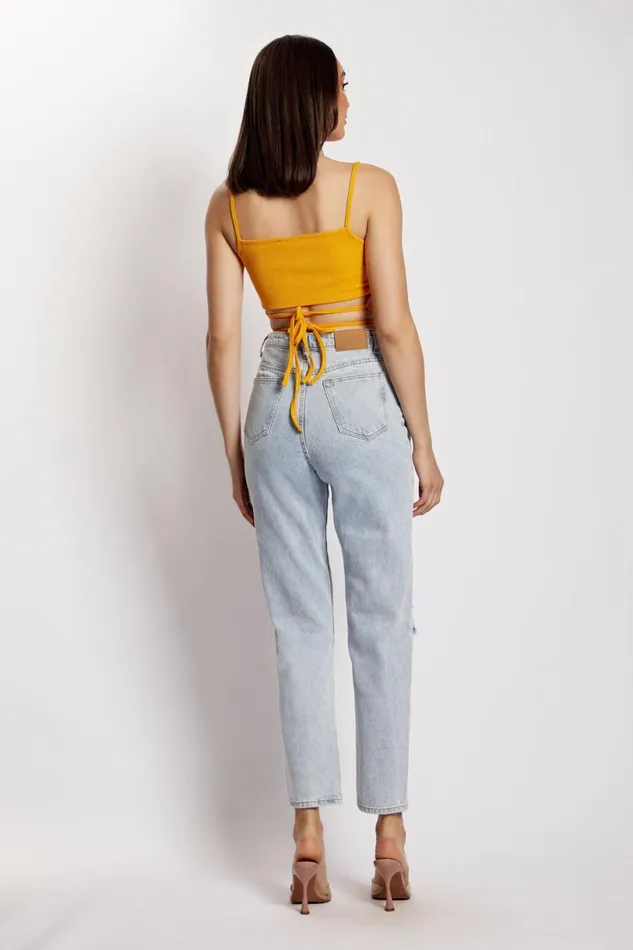 Meshki Crop Tops Women Ayesha Cut Out Singlet 8211 Mango Mango Meshki Crop Tops Women Ayesha Cut Out Singlet 8211 Mango Mango