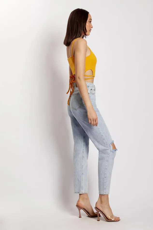 Meshki Crop Tops Women Ayesha Cut Out Singlet 8211 Mango Mango Meshki Crop Tops Women Ayesha Cut Out Singlet 8211 Mango Mango
