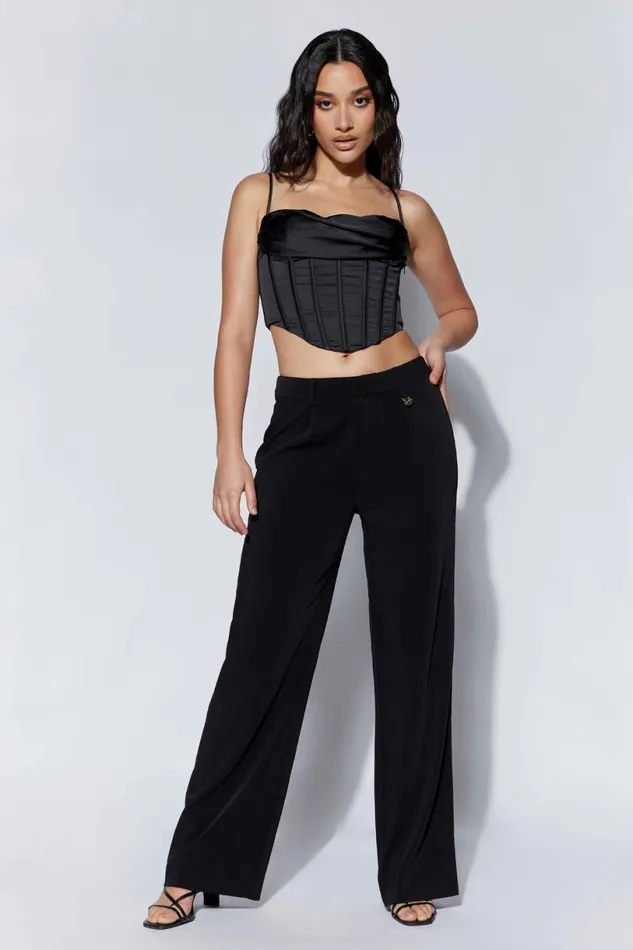 Meshki Crop Tops Women Cyra Corset Top 8211 Black Black Meshki Crop Tops Women Cyra Corset Top 8211 Black Black