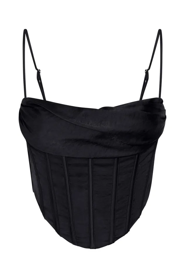 Meshki Crop Tops Women Cyra Corset Top 8211 Black Black Meshki Crop Tops Women Cyra Corset Top 8211 Black Black