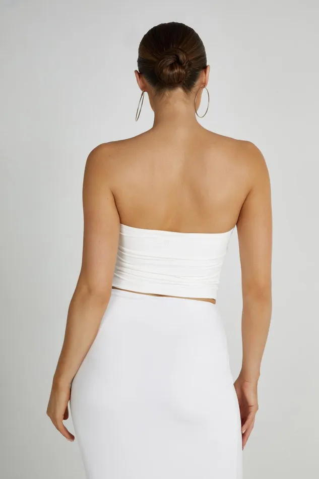Meshki Crop Tops Women Dakota Tube Top 8211 White White