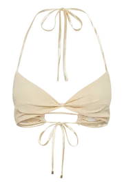Meshki Crop Tops Women Ines Twisted Linen Crop Top 8211 Sand Sand