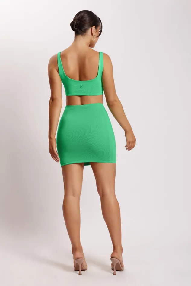 Meshki Crop Tops Women Jemma Scoop Neck Super Crop Top 8211 Bright Green Brightgreen Meshki Crop Tops Women Jemma Scoop Neck Super Crop Top 8211 Bright Green Brightgreen