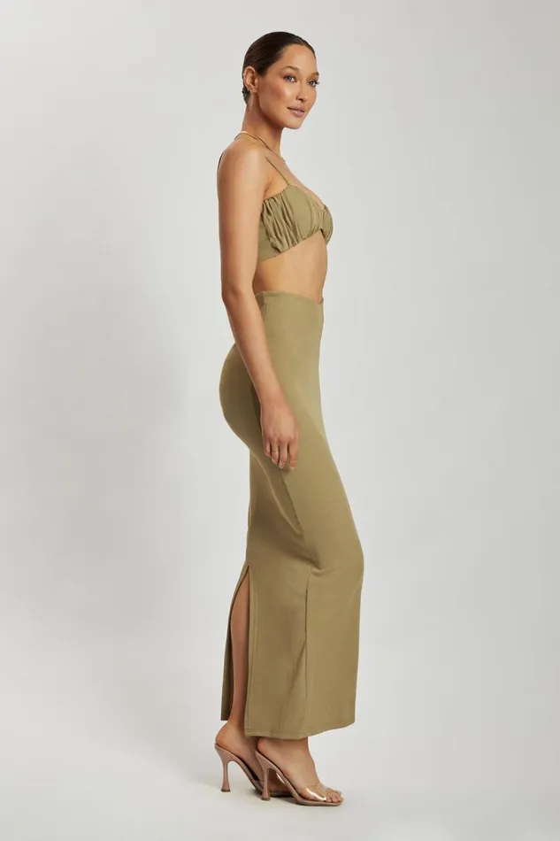 Meshki Crop Tops Women Jordan Ruched Front V Front Top 8211 Green Green Meshki Crop Tops Women Jordan Ruched Front V Front Top 8211 Green Green
