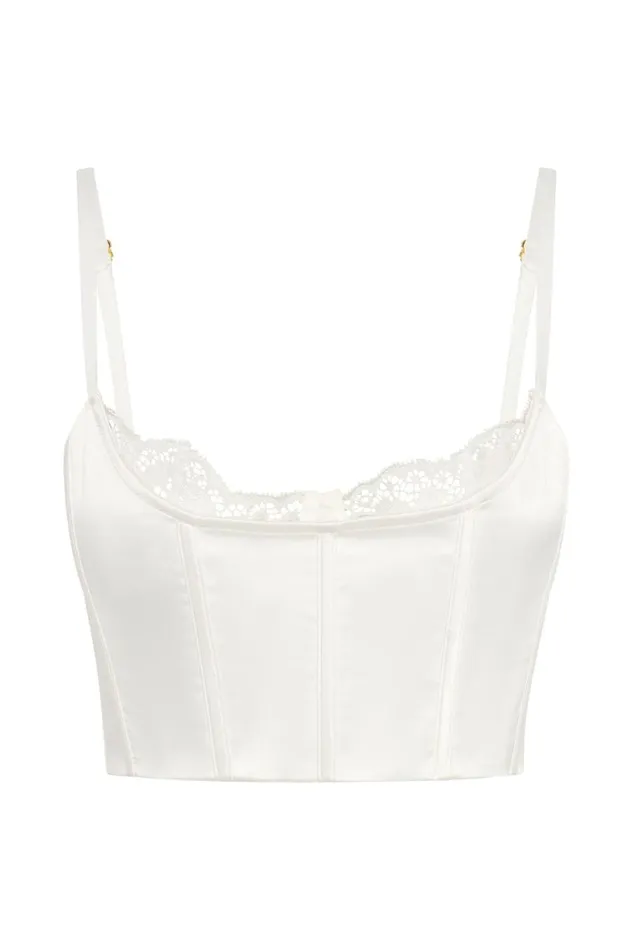 Meshki Crop Tops Women Lake Lace Cami Crop Top 8211 White White Meshki Crop Tops Women Lake Lace Cami Crop Top 8211 White White