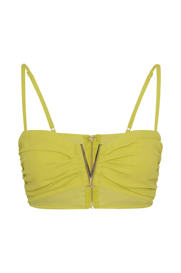 Meshki Crop Tops Women Maryse VHardware Crop Top 8211 Fresh Green Freshgreen Meshki Crop Tops Women Maryse VHardware Crop Top 8211 Fresh Green Freshgreen