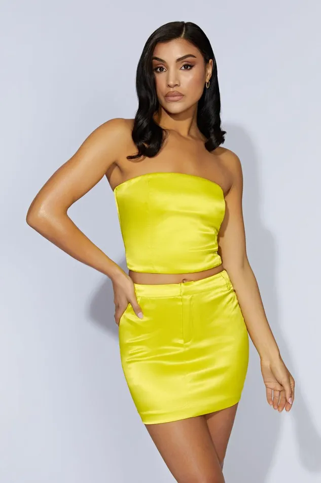 Meshki Crop Tops Women Monique Satin Tube Top 8211 Fresh Green Freshgreen Meshki Crop Tops Women Monique Satin Tube Top 8211 Fresh Green Freshgreen