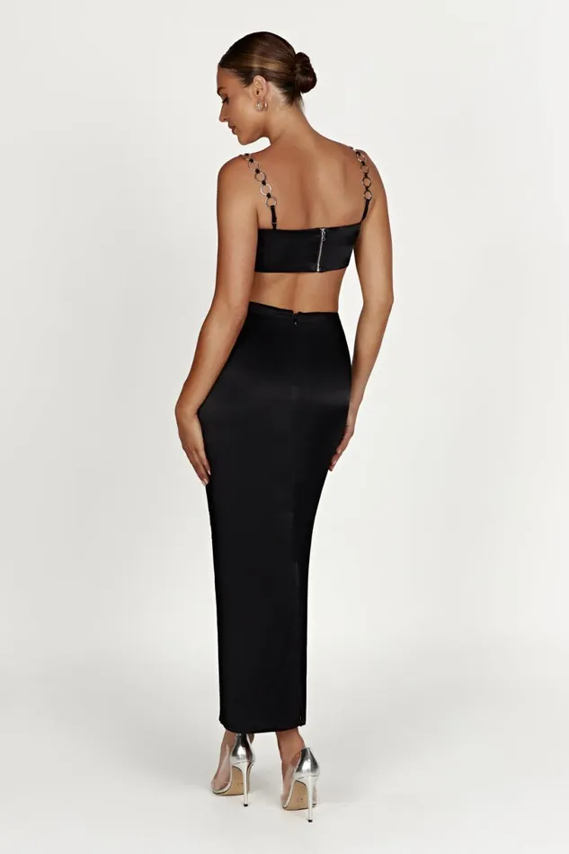 Meshki Crop Tops Women Pyper Ring Crop Top 8211 Black Black