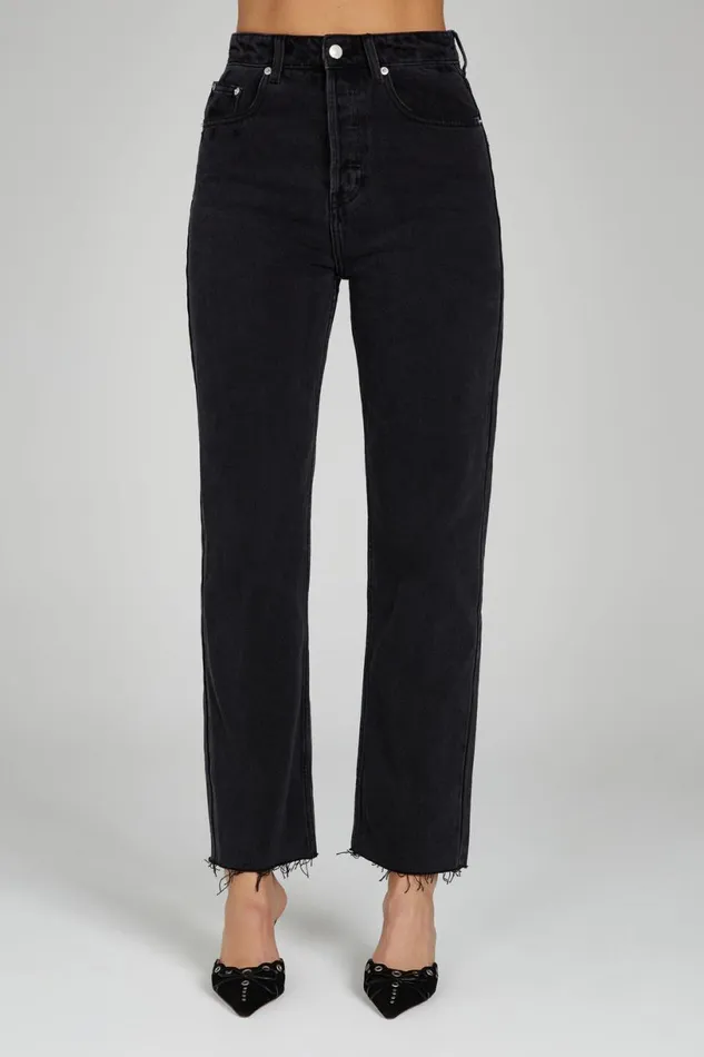 Meshki Denim Women Tina Mom Jean 8211 Washed Black Washedblack