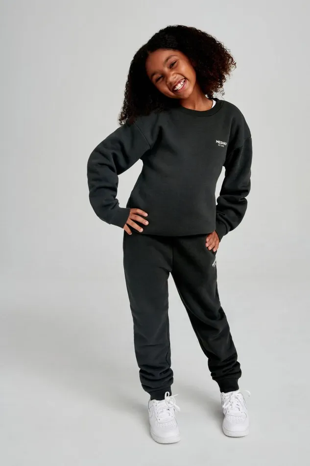 Meshki Joggers Women Frankie Kids Unisex Jogger 8211 Dusk Black Duskblack