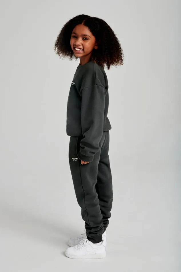 Meshki Joggers Women Frankie Kids Unisex Jogger 8211 Dusk Black Duskblack