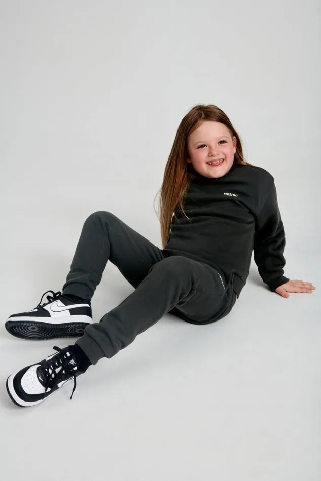 Meshki Joggers Women Frankie Kids Unisex Jogger 8211 Dusk Black Duskblack