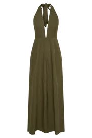Meshki Jumpsuits and Rompers Women Blanca Linen Halter Jumpsuit 8211 Khaki Khaki Meshki Jumpsuits and Rompers Women Blanca Linen Halter Jumpsuit 8211 Khaki Khaki