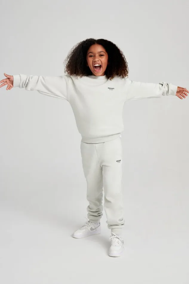 Meshki Kids Women Phoenix Kids Unisex Crewneck Jumper 8211 Smoke Grey Smokegrey