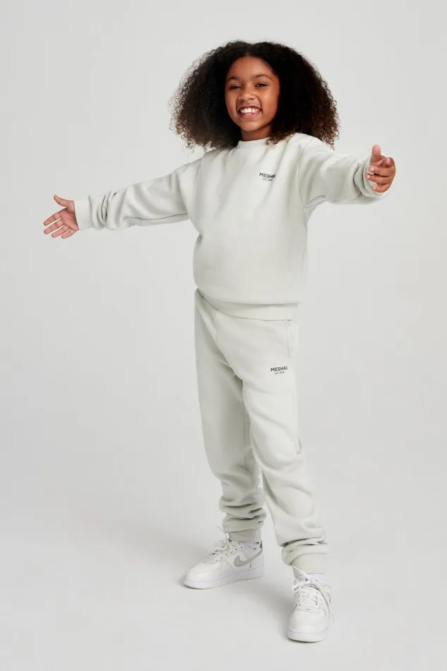 Meshki Kids Women Phoenix Kids Unisex Crewneck Jumper 8211 Smoke Grey Smokegrey