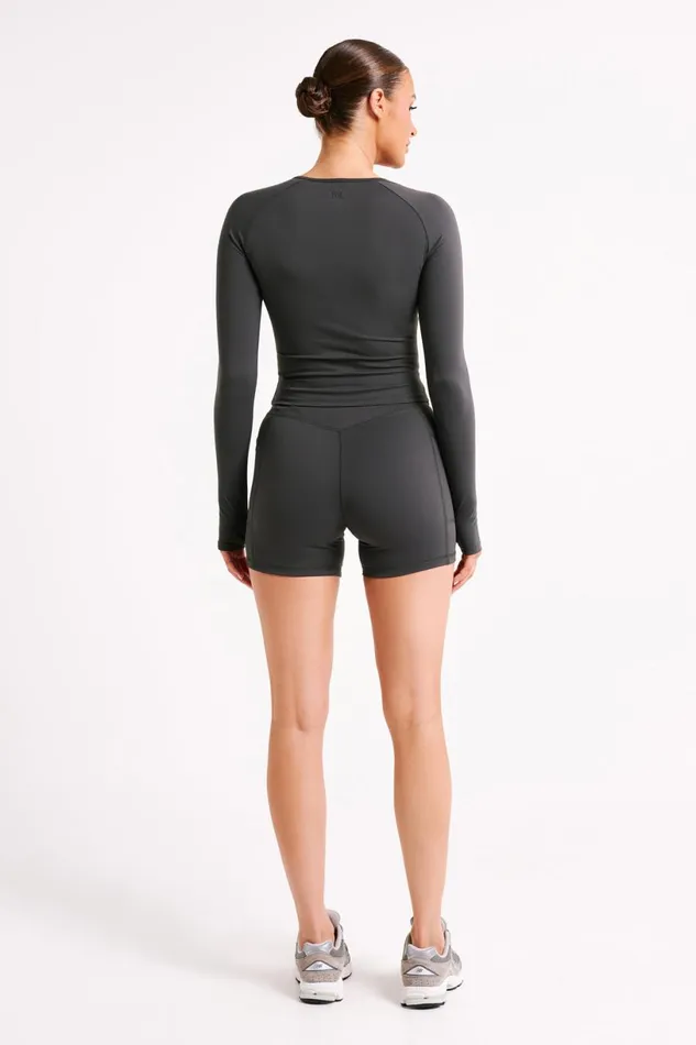 Meshki Long Sleeve Tops Women Venus Long Sleeve Top 8211 Charcoal Charcoal