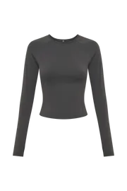 Meshki Long Sleeve Tops Women Venus Long Sleeve Top 8211 Charcoal Charcoal