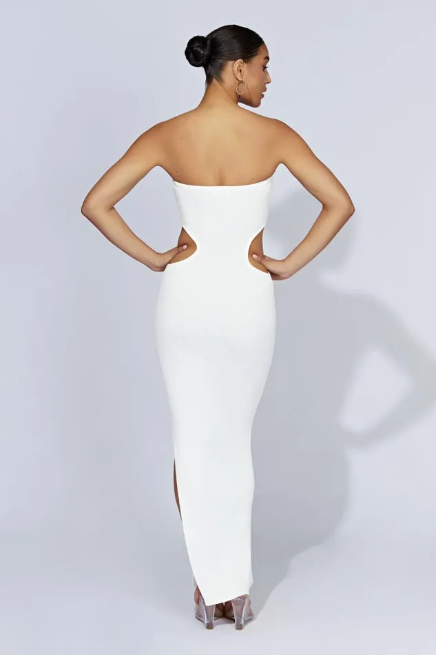Meshki Maternity Dresses Women Kori Knit Bandeau Maxi Dress 8211 White White Meshki Maternity Dresses Women Kori Knit Bandeau Maxi Dress 8211 White White