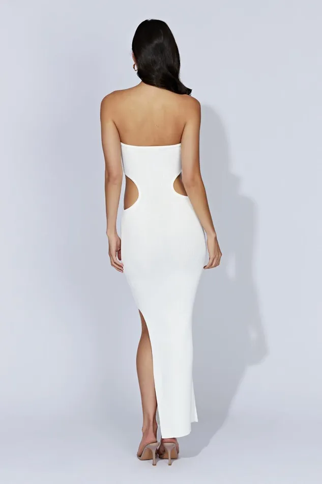 Meshki Maternity Dresses Women Kori Knit Bandeau Maxi Dress 8211 White White Meshki Maternity Dresses Women Kori Knit Bandeau Maxi Dress 8211 White White