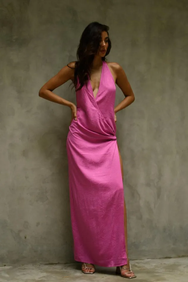 Meshki Maxi Dresses Women Aaliyah Plunge Neck Maxi Dress 8211 Rose Pink Rosepink Meshki Maxi Dresses Women Aaliyah Plunge Neck Maxi Dress 8211 Rose Pink Rosepink