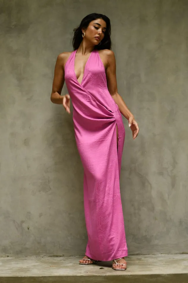 Meshki Maxi Dresses Women Aaliyah Plunge Neck Maxi Dress 8211 Rose Pink Rosepink Meshki Maxi Dresses Women Aaliyah Plunge Neck Maxi Dress 8211 Rose Pink Rosepink